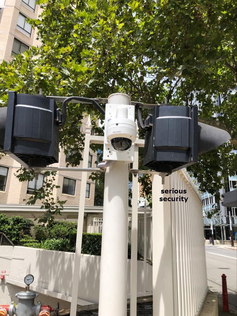 CCTV Camera on private pole
