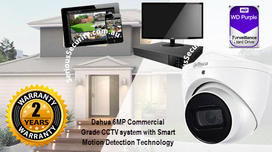 4x Dahua 6MP IP network CCTV System fully installed