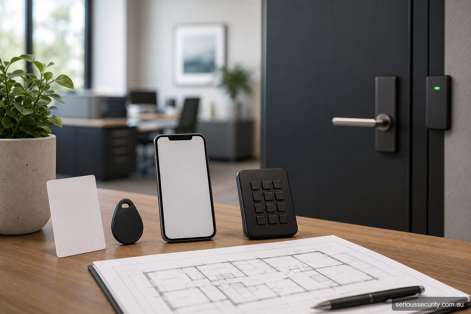 Serious Security access control planning illustration relevant to Access Control Systems Melbourne